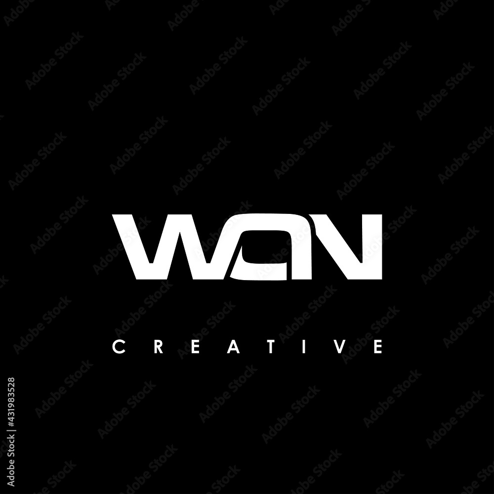 WON Letter Initial Logo Design Template Vector Illustration WON Letter Initial Logo Design Template Vector Illustration