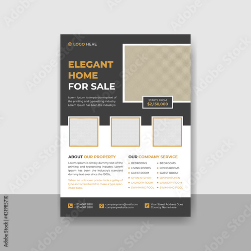 Real Estate Flyer, Business Flyer, Creative Real Estate Flyer Template,