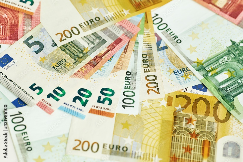 Euro Money. euro cash background. Euro Money Banknotes