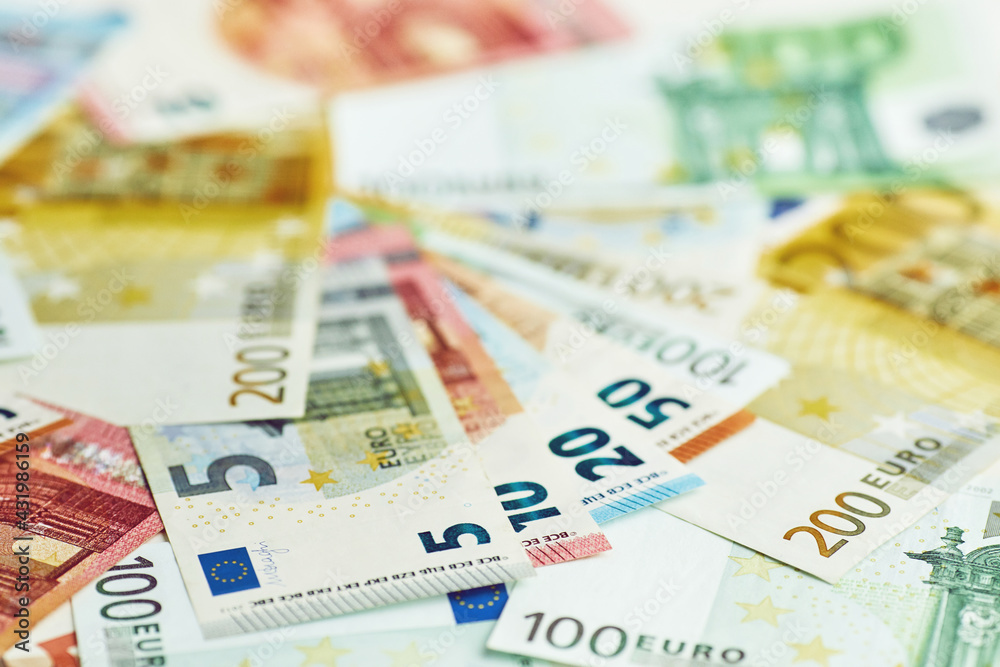 Euro Money. euro cash background. Euro Money Banknotes