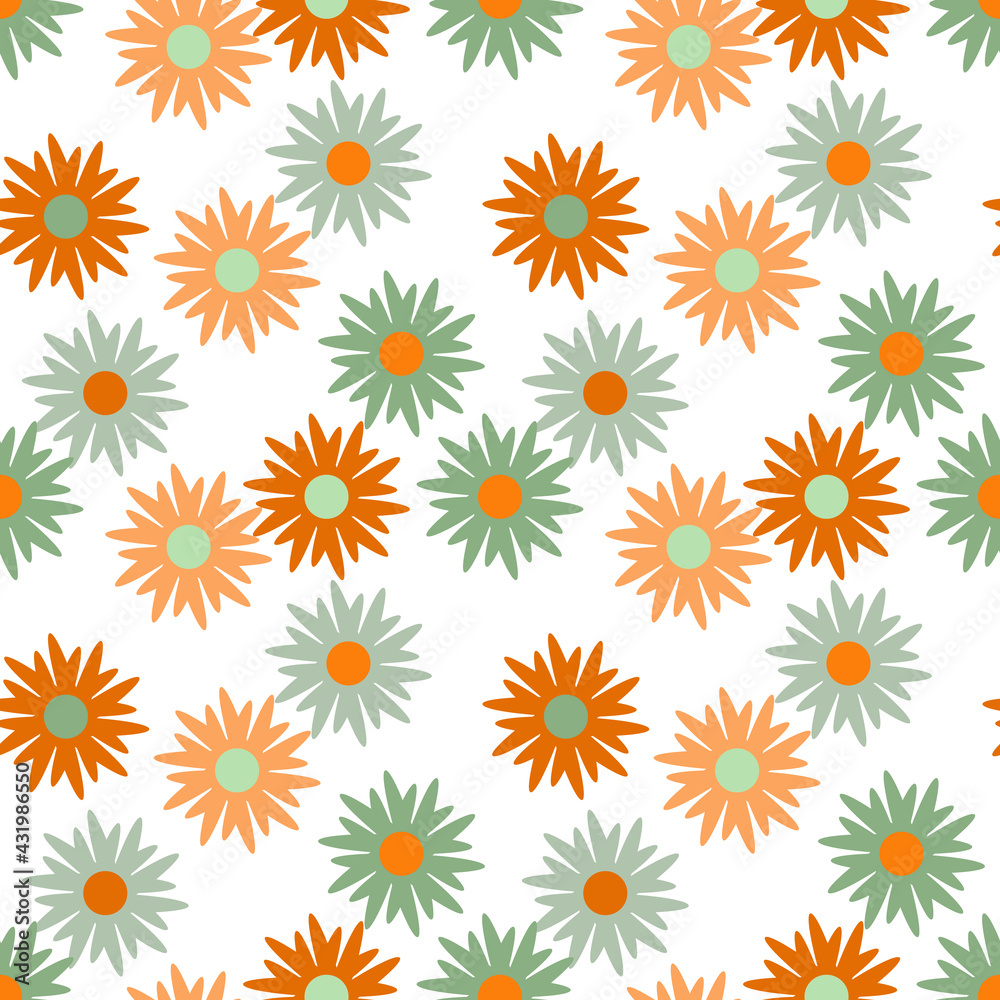 Floral template seamless pattern. Floral template seamless pattern.