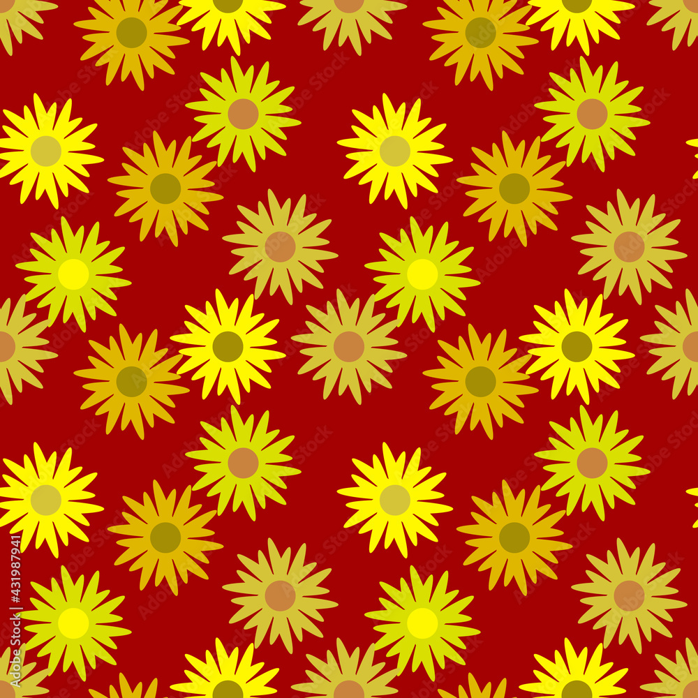 Floral template seamless pattern. Floral template seamless pattern.
