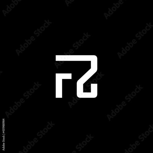 F Z letter modern logo template. Abstract business zf letter logo or icon design. 