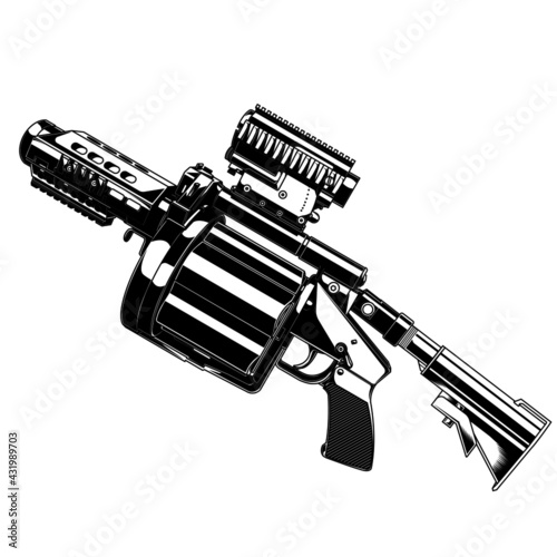 design vector gun launcher grenade
