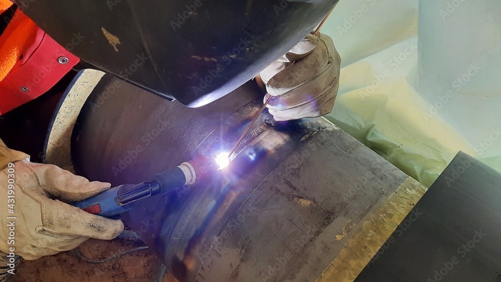 TIG Weld Tungsten Inert Gas Welding Stock Photo Adobe Stock