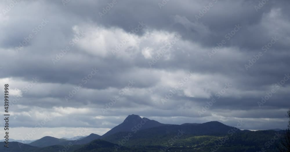 Timelapse of the clouds in the mountains of Croatia Timelapse of the clouds in the mountains of Croatia