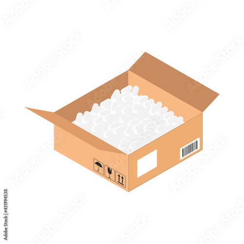 styrofoam inside box