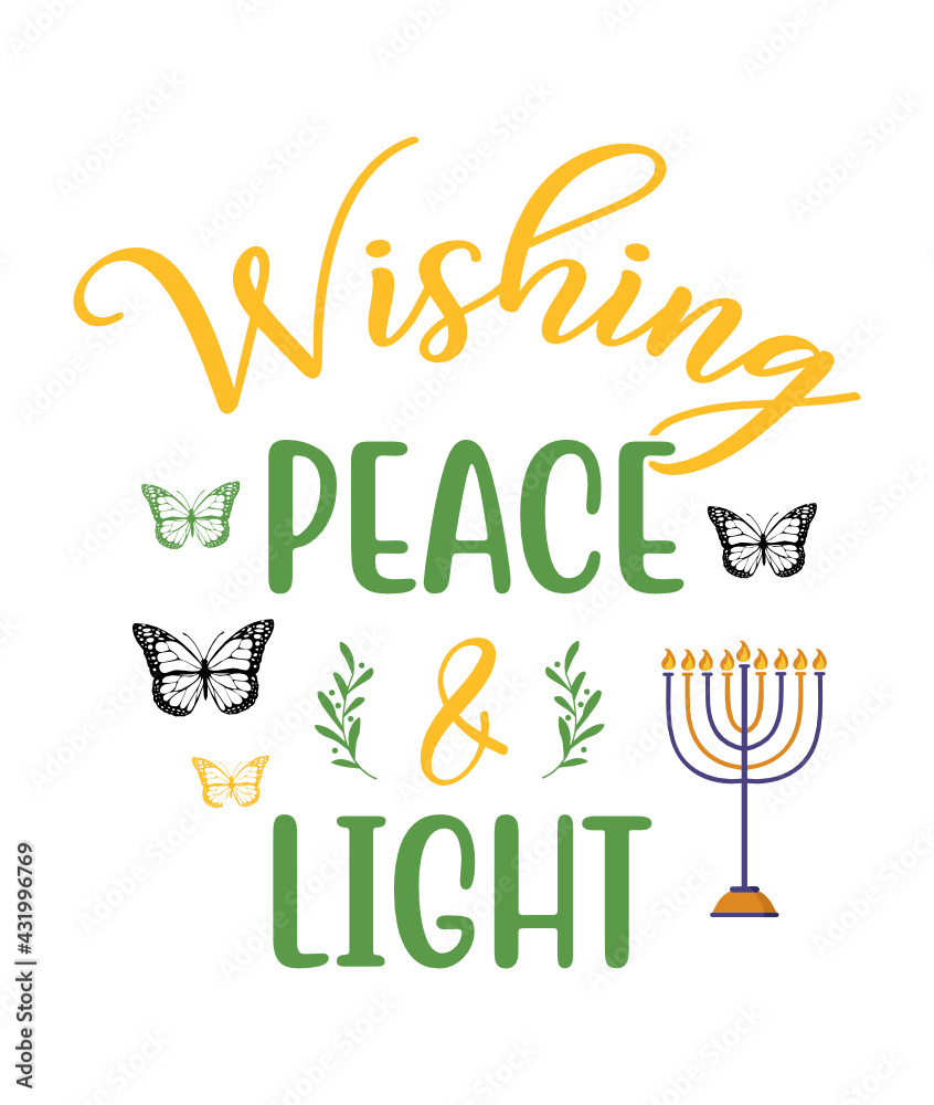 Naklejka premium Wishing peace and light, Christmas Sign SVG File - Christmas Cut Files - Silhouette Christmas Designs - Wishing You Peace Love and Joy - Cricut Files - Glowforge, svg cut files
