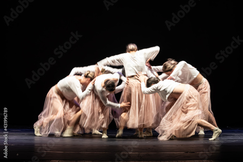 The abstract movement of the dance