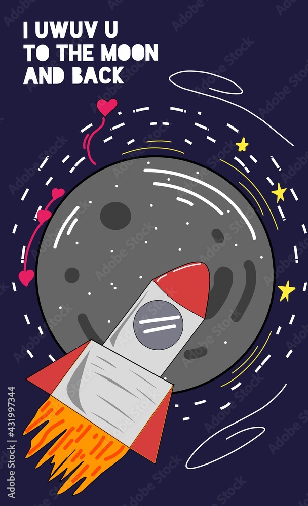 Obraz premium rocket in space