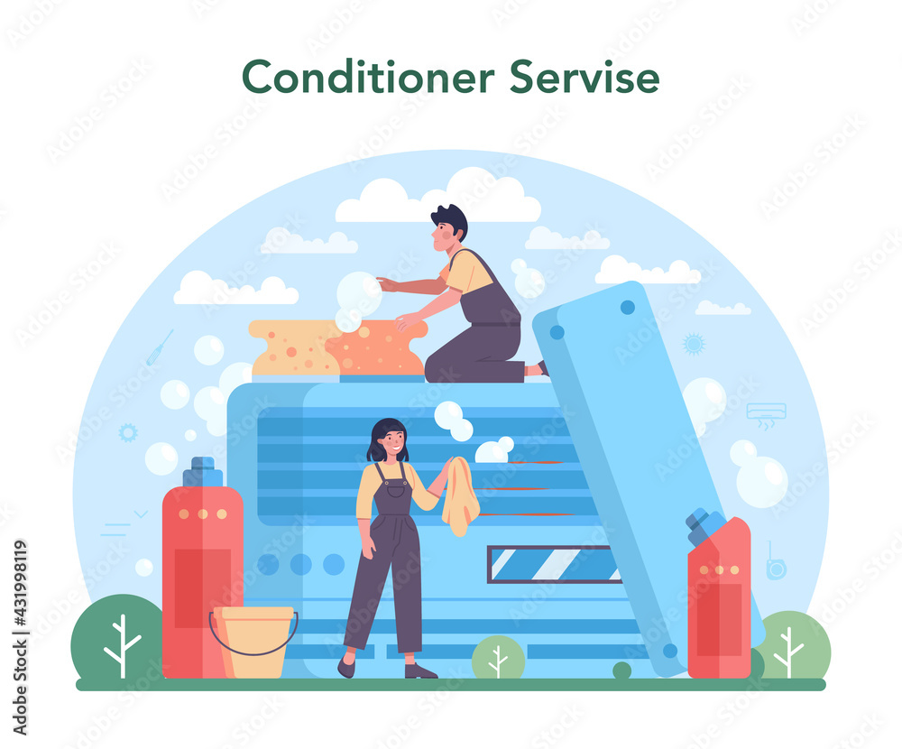Air conditioning repair and instalation service. Repairman installing Air conditioning repair and instalation service. Repairman installing