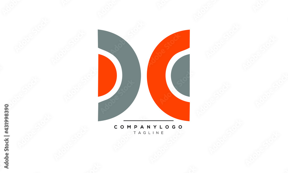 Alphabet letters Initials Monogram logo DC, DC INITIAL,D C letter Stock ...
