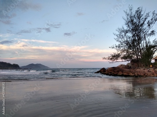 sunset on the beach