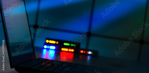 Computer program code on laptop screen
