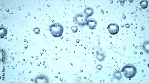 Wallpaper Mural Super Slow Motion Macro Shot of Rising Various Bubbles in Water at 1000 fps. Torontodigital.ca