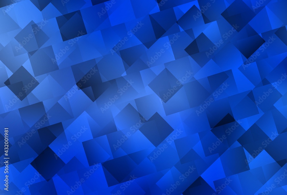 Fototapeta premium Light BLUE vector layout with lines, rectangles.