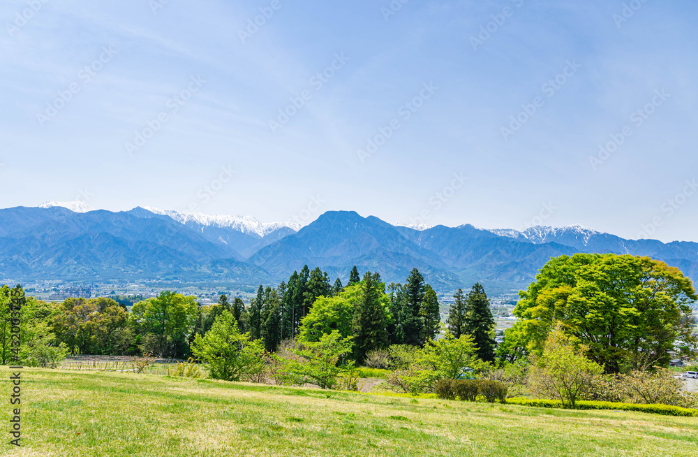 池田町　クラフトパークからの風景