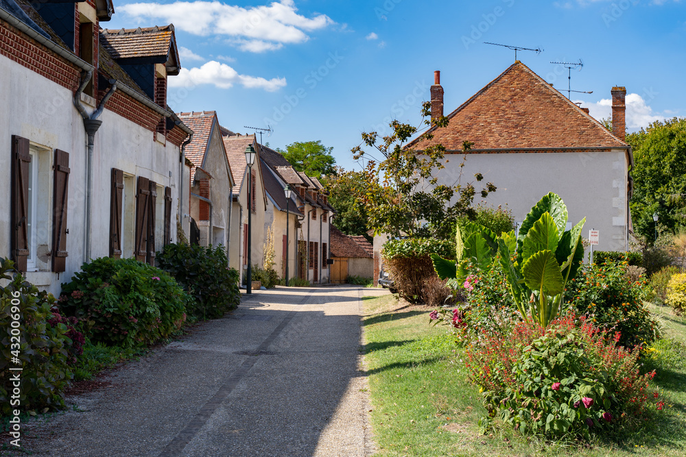street in a french village 