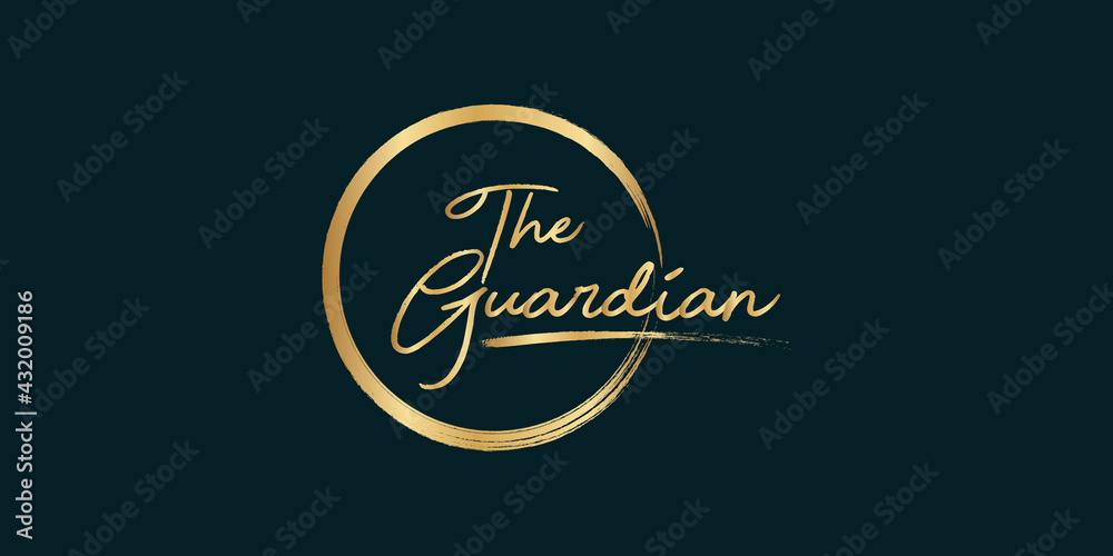 Golden Calligraphy 99 name of Allah. phrase the guardian . isolated circle brush. Golden Calligraphy 99 name of Allah. phrase the guardian . isolated circle brush.