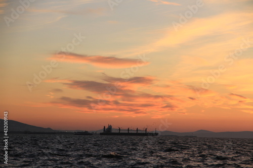sunset over the sea © FarazHabiballahian