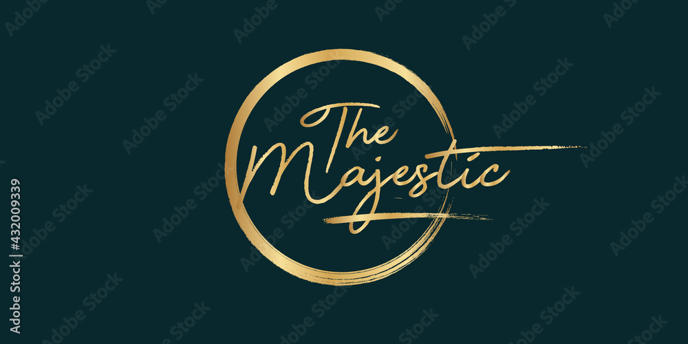 Golden Calligraphy 99 name of Allah. phrase The Majestic . isolated circle brush. Golden Calligraphy 99 name of Allah. phrase The Majestic . isolated circle brush.