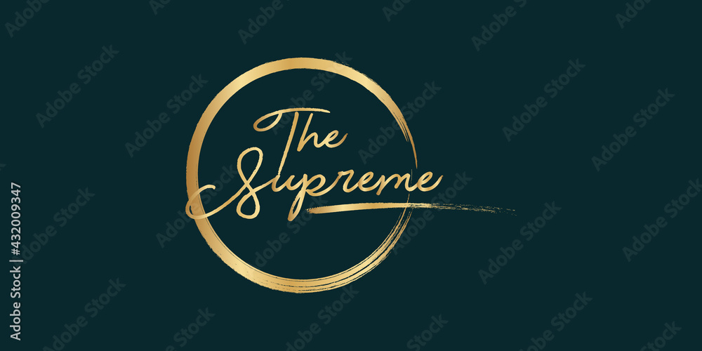 Golden Calligraphy 99 name of Allah. phrase The Supreme one. isolated circle brush. Golden Calligraphy 99 name of Allah. phrase The Supreme one. isolated circle brush.