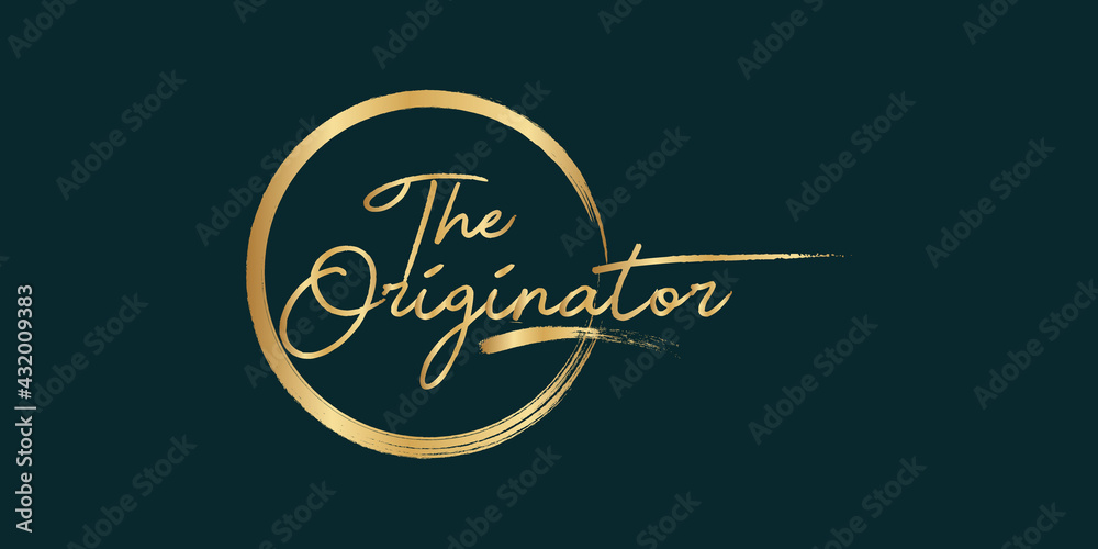 Golden Calligraphy 99 name of Allah. phrase The Originator . isolated circle brush. Golden Calligraphy 99 name of Allah. phrase The Originator . isolated circle brush.