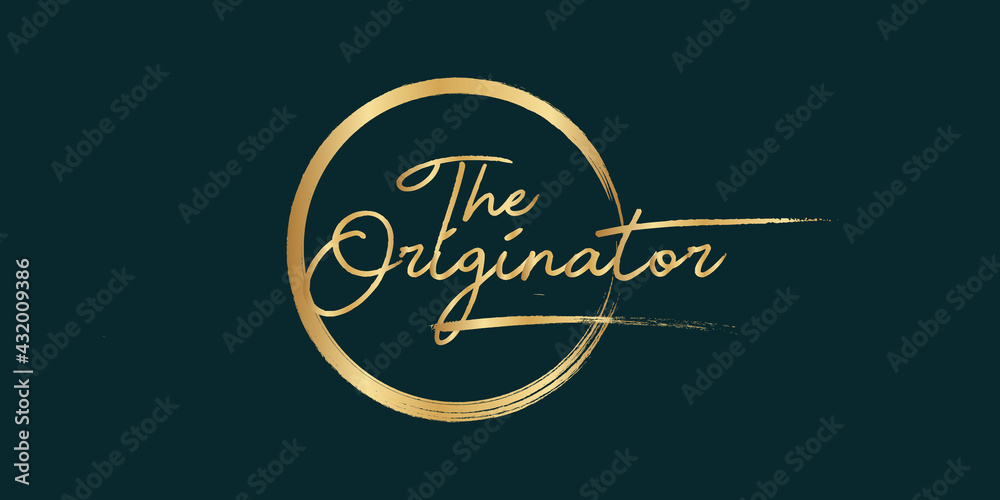 Golden Calligraphy 99 name of Allah. phrase The Originator . isolated circle brush. Golden Calligraphy 99 name of Allah. phrase The Originator . isolated circle brush.