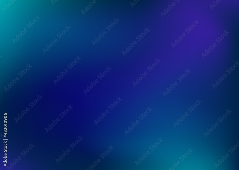 Gradient, dark blue tones. Shades of blue, blue, green colors. Space, galaxies. Night sky. Universe Vector, - obrazy, fototapety, plakaty 