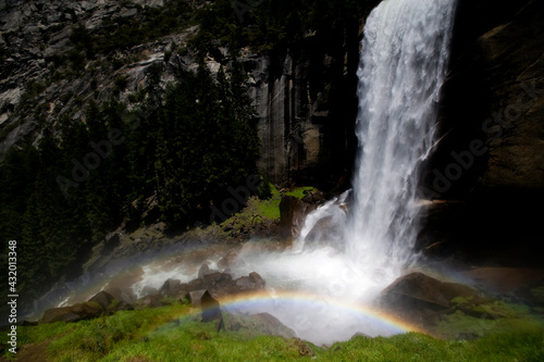 Vernal Falls in Yosemite National Park California. photo