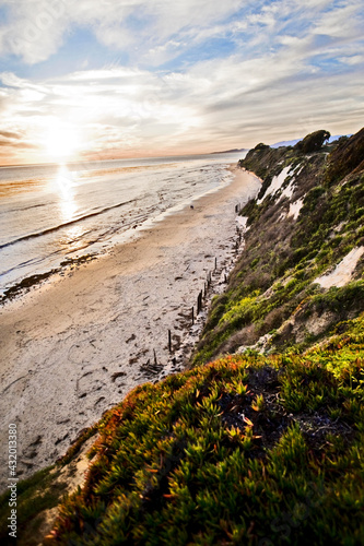 Ellwood Beach sunset, Goleta California. photo