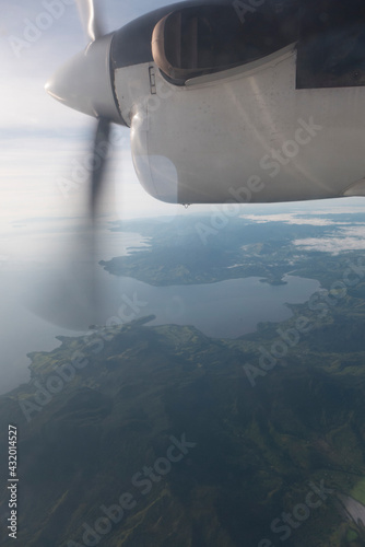 View from the plane en route to Taveuni Island from Viti Levu in the Fiji Islands