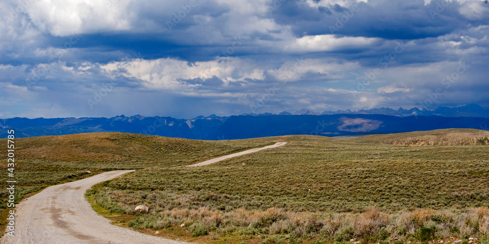 Summer storm over the Wind River Range in Wyoming. Summer storm over the Wind River Range in Wyoming.