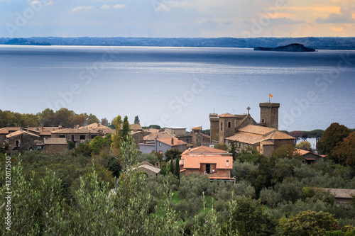 Lago di Bolsena in Southern Tuscany, Italy