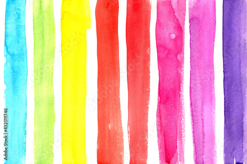 Hand drawn colorful watercolor background.