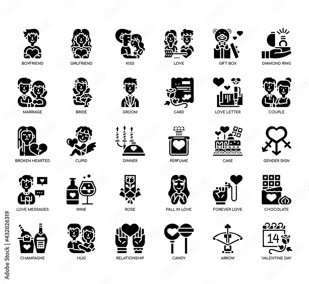 Set of Valentine day thin line and pixel perfect icons for any web and app project. Set of Valentine day thin line and pixel perfect icons for any web and app project.