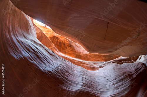 Anasazi carved footholds in a slot canyon near Kanab, Utah photo