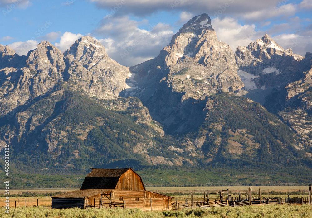 Scenic landscape image of the Moulton Barn and Teton Range, Grand Teton National Park, Wyoming. Scenic landscape image of the Moulton Barn and Teton Range, Grand Teton National Park, Wyoming.