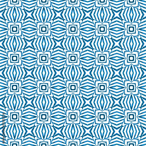 Trendy biologische groene rand. Blauw extra boho chic
