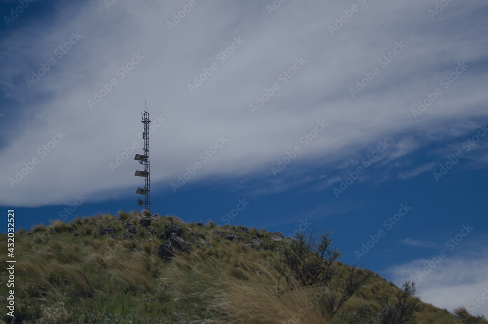 Obraz premium tower in the mountains