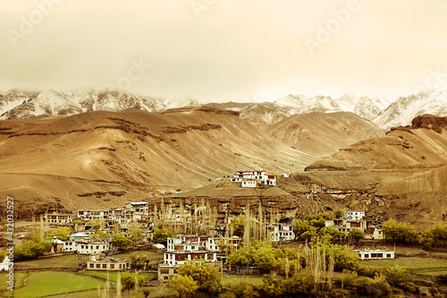 A small village on the Srinagar-Leh highway.