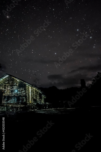 A stary night sky after a thunderstorm had passed in the remote village of Mok Doo, Laos. photo
