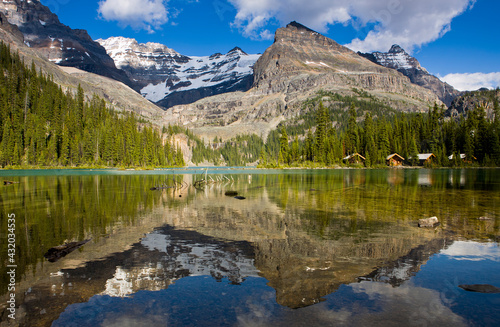 Views of Lake O'Hara and the surrounding alpine terrain in Yoho National Park, British Columbia, Canada photo