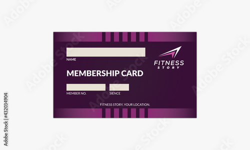 Vector template of membership card, VIP Member Card Template Vector Illustration.