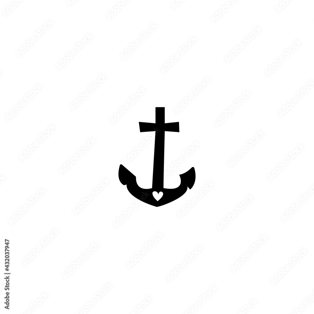 Single hand drawn anchor. Vector illustration in doodle style. Single hand drawn anchor. Vector illustration in doodle style.