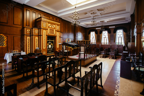 Inside of Synagogue Kele-Numaz in Derbent