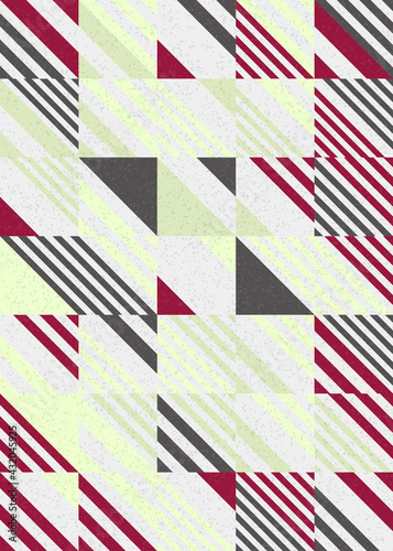 Abstract Geometric Pattern generative computational art illustration