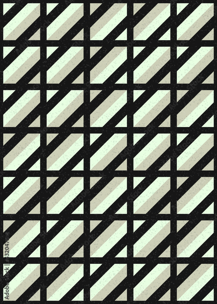 Abstract Geometric Pattern generative computational art illustration