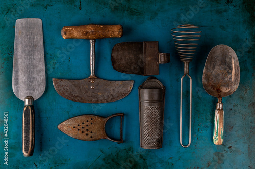 Vintage kitchen utensils
