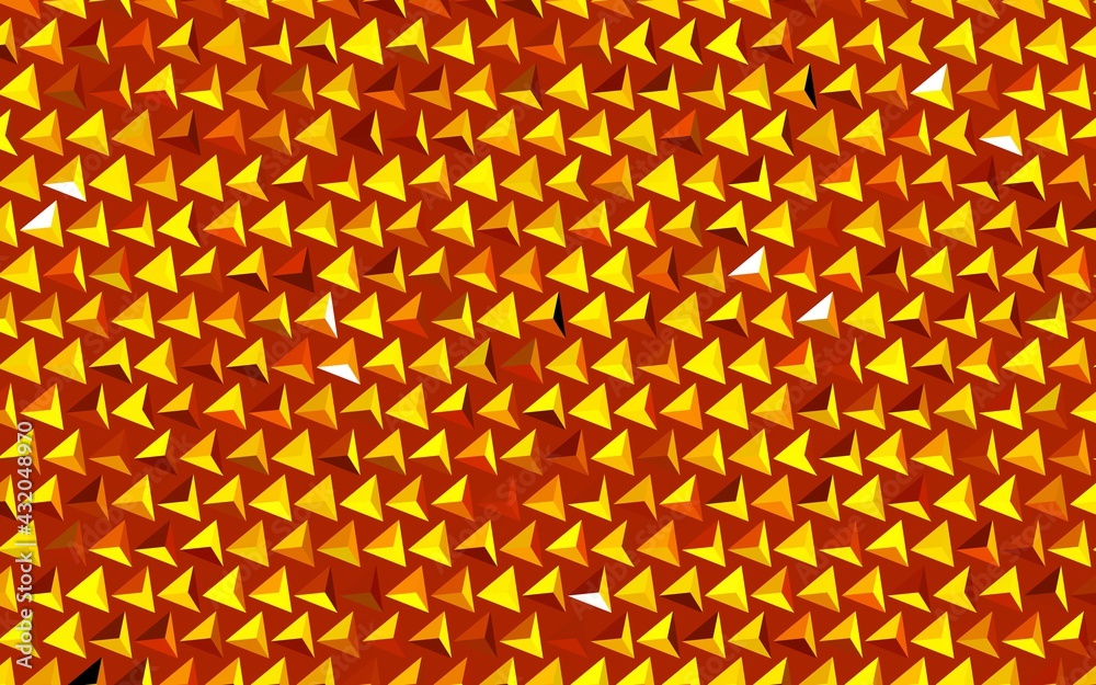 Dark Yellow vector pattern with polygonal style. Dark Yellow vector pattern with polygonal style.